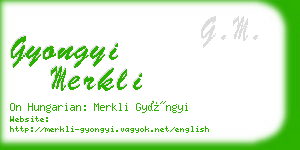 gyongyi merkli business card